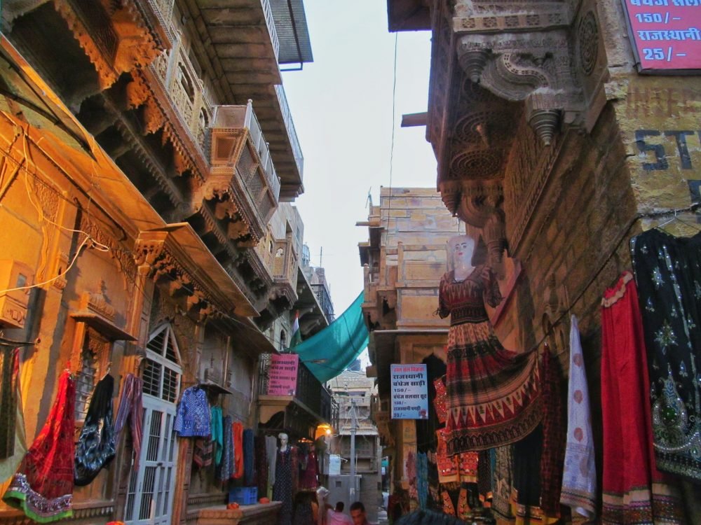 Busy Touristic Markets Of Jaisalmer