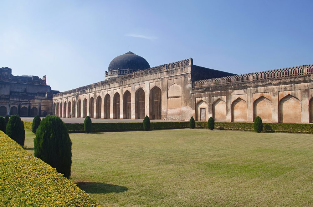 Solah Khambha Mosque, Located Inside The Fort, Bidar, Karnataka, India