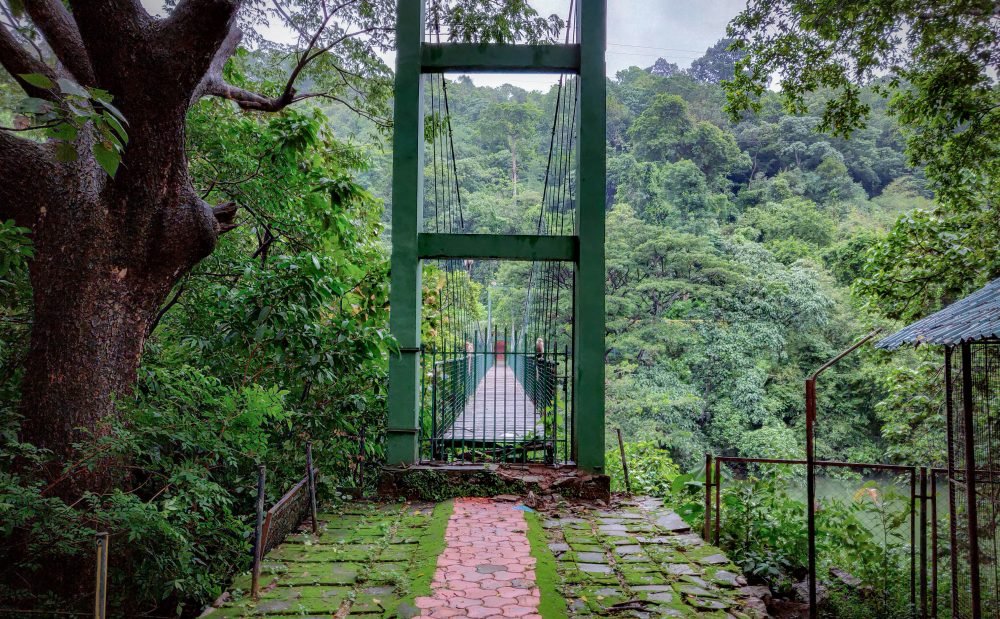 An Amazing Suspension Bridge Over A Canal