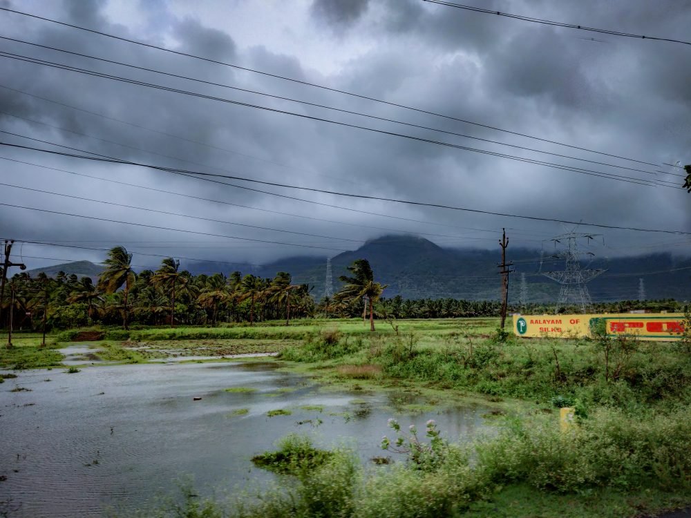 The Storm Hits Thenmala Foothills