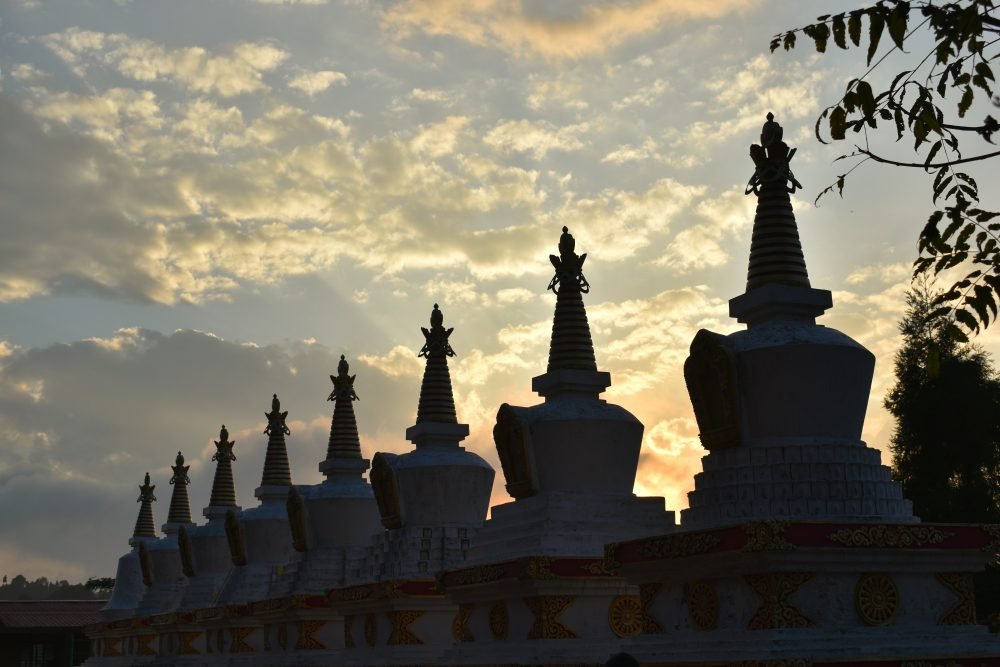 Bokar Monastery During A Gorgeous Sunset